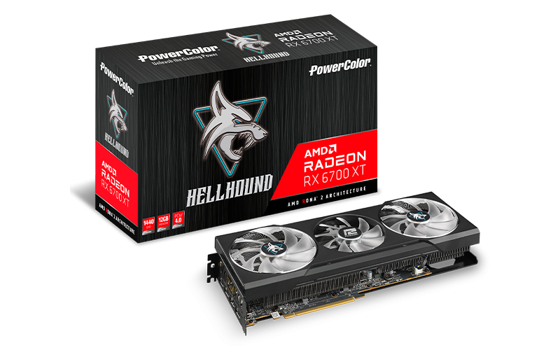 PowerColor Hellhound RX 6700 XT Black Edition 12GB GDDR6