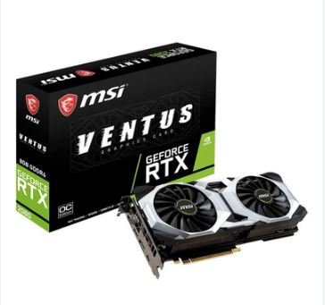 Placa de video 2060 super de 8 gb ventus oc de frente