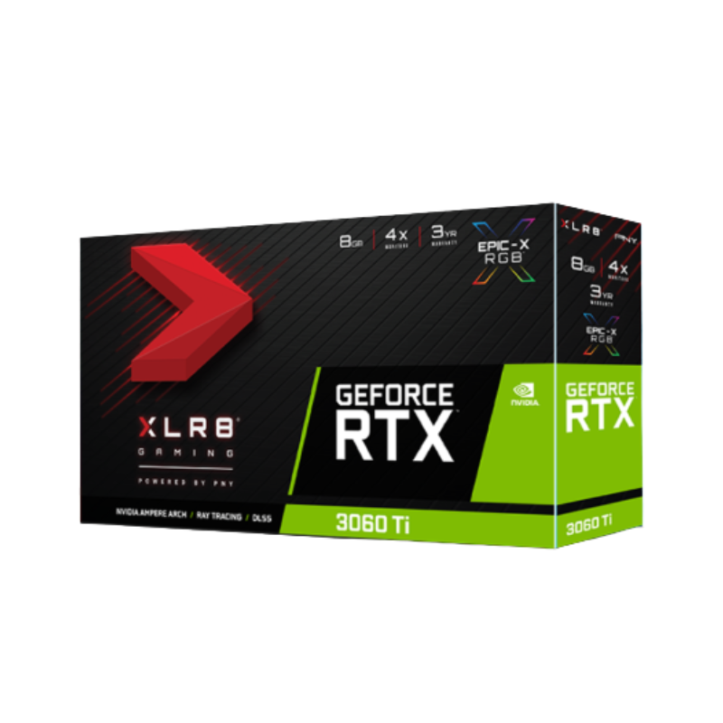 PLACA DE VIDEO PNY RTX 3060 Ti 8GB XLR8