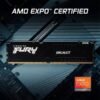 MEMORIA DDR5 32GB KINGSTON 6400MHZ CL32 FURY BEAST BLACK MEMORIA DDR5 32GB KINGSTON 6400MHZ CL32 FURY BEAST BLACK